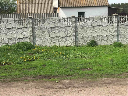 Бетонний паркан бут паззл